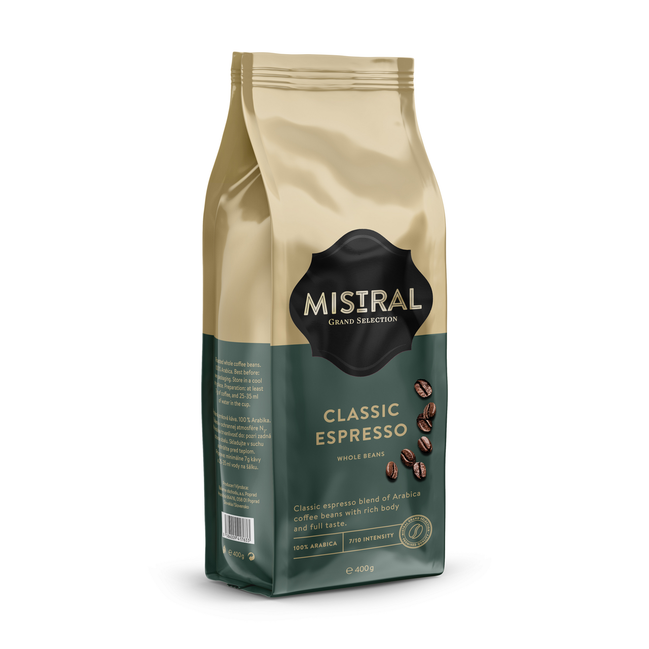 MISTRAL Classic Espresso káva zrnková 400 g