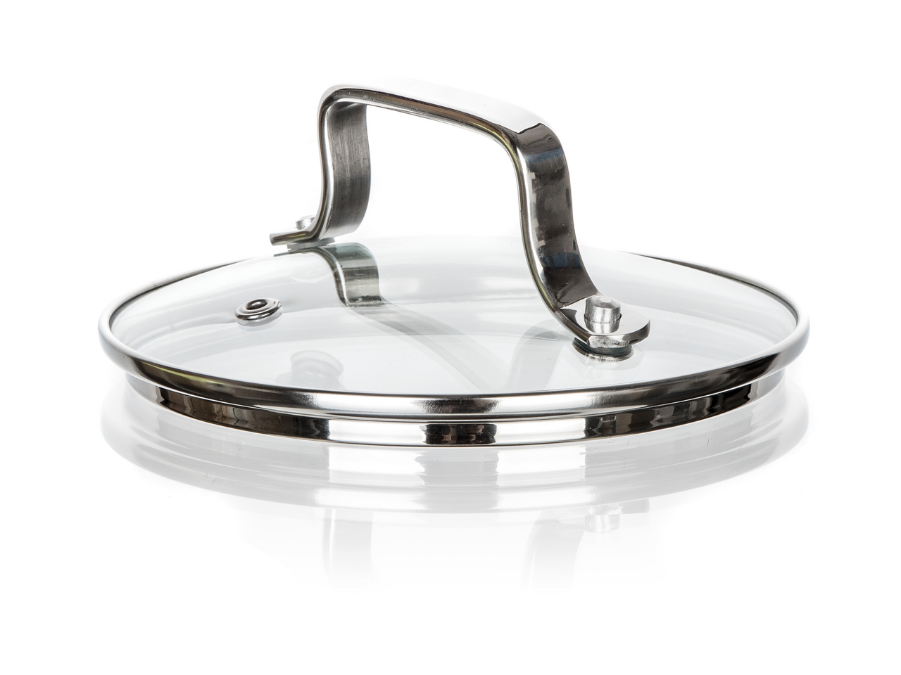 Tarrington House Pokrievka s madlom 14 cm sklo/nerez 1 ks