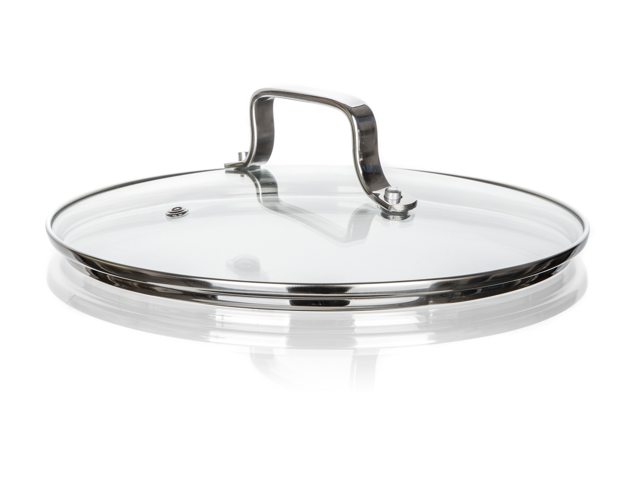 Tarrington House Pokrievka s madlom 22 cm sklo/nerez 1 ks