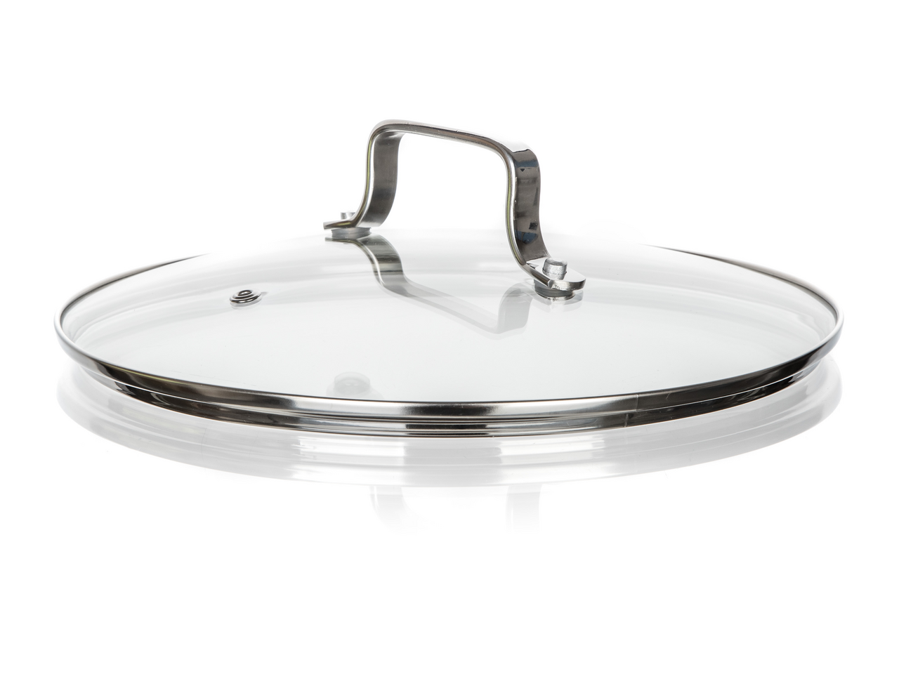 Tarrington House Pokrievka s madlom 26 cm sklo/nerez 1 ks