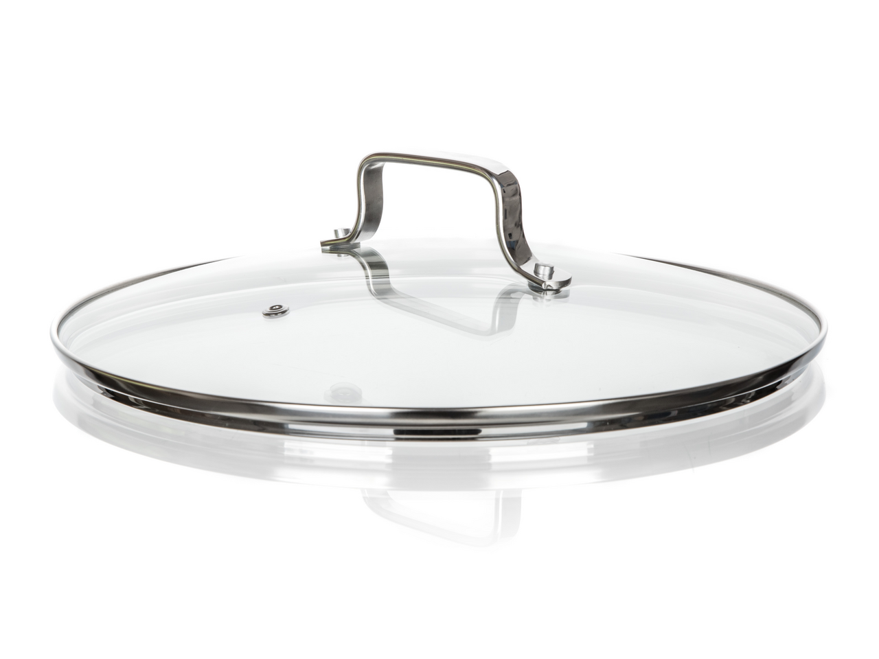 Tarrington House Pokrievka s madlom 30 cm sklo/nerez 1 ks