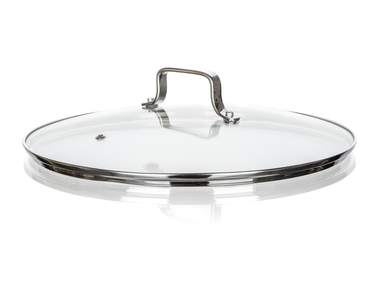 Tarrington House Pokrievka s madlom 32 cm sklo/nerez 1 ks