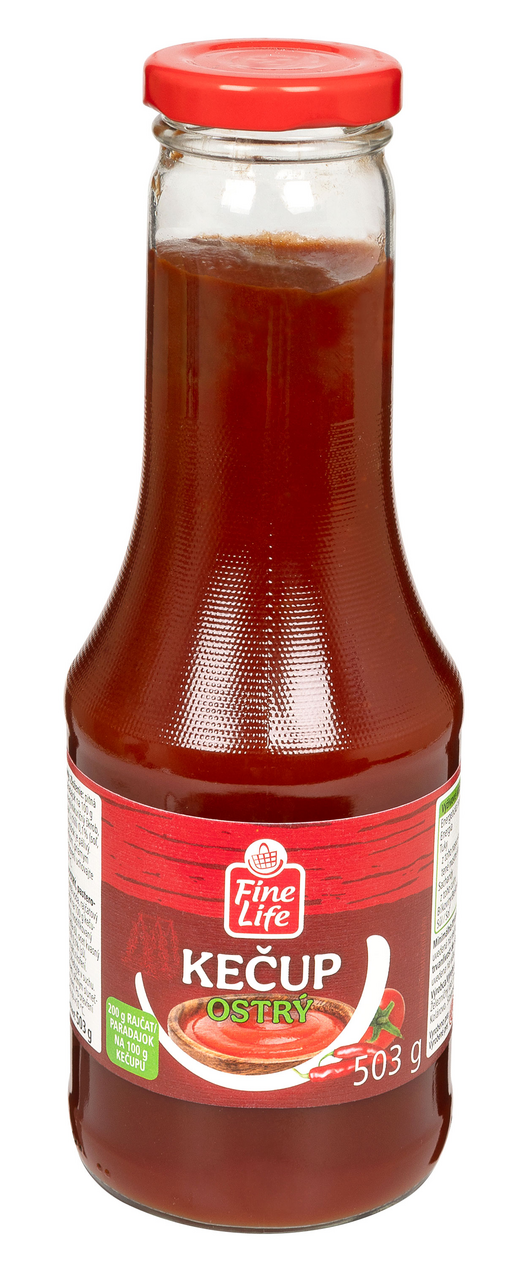 Fine Life Kečup ostrý 503 g