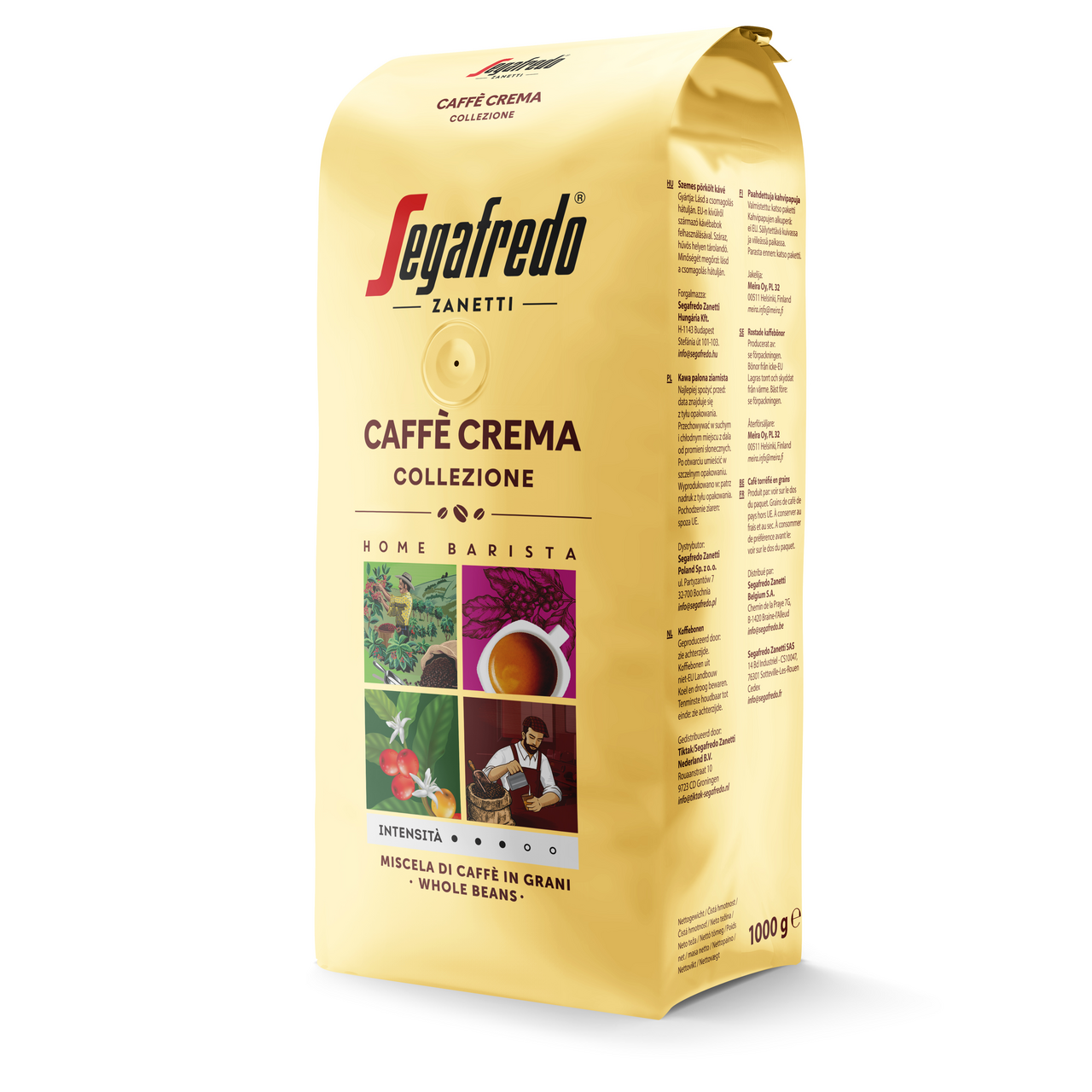 Segafredo Caffé Crema Collezione káva zrnková 1 kg
