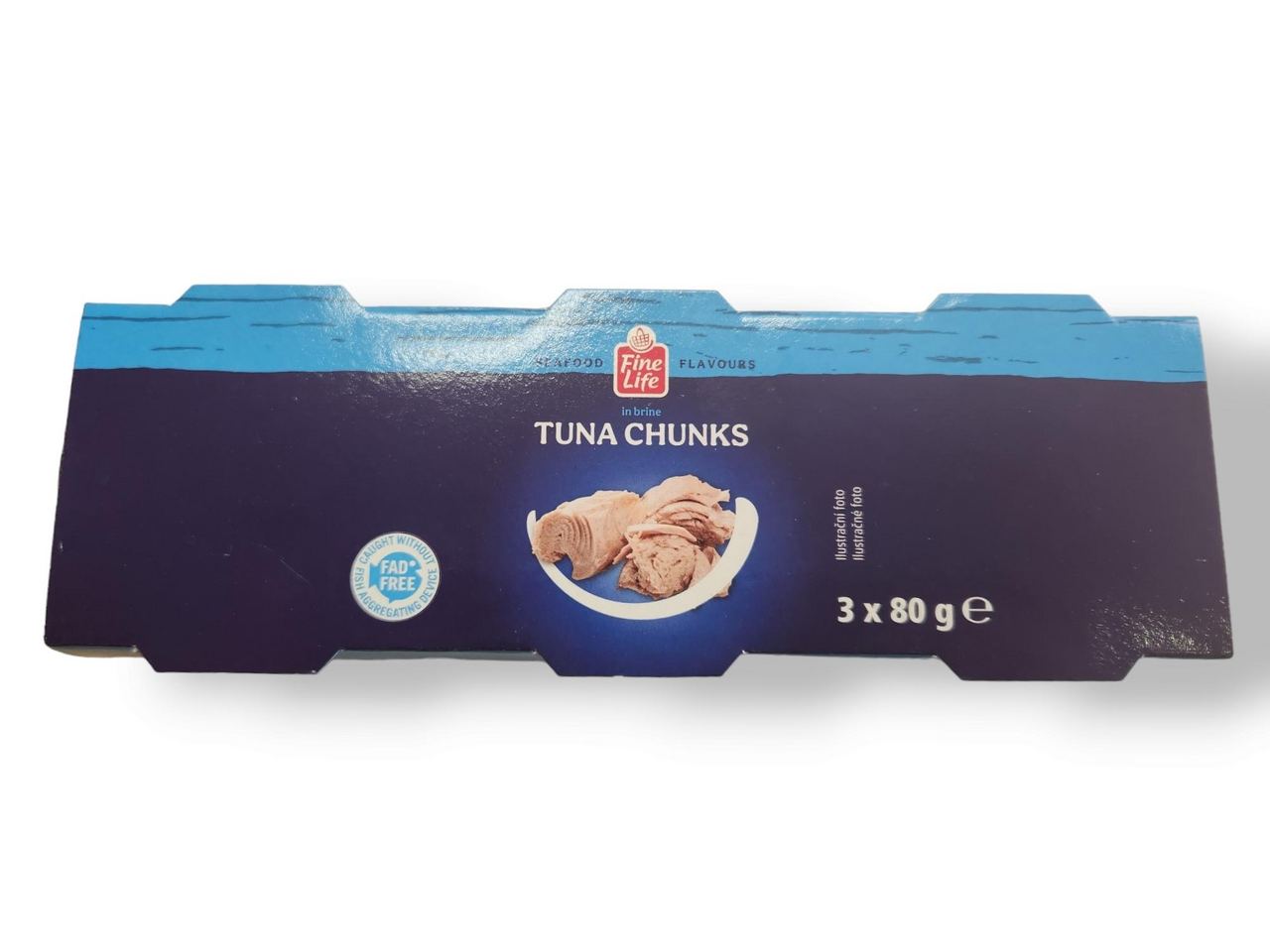 Fine Life Tuniak kúsky vo vlastnej šťave 3 x 80 g