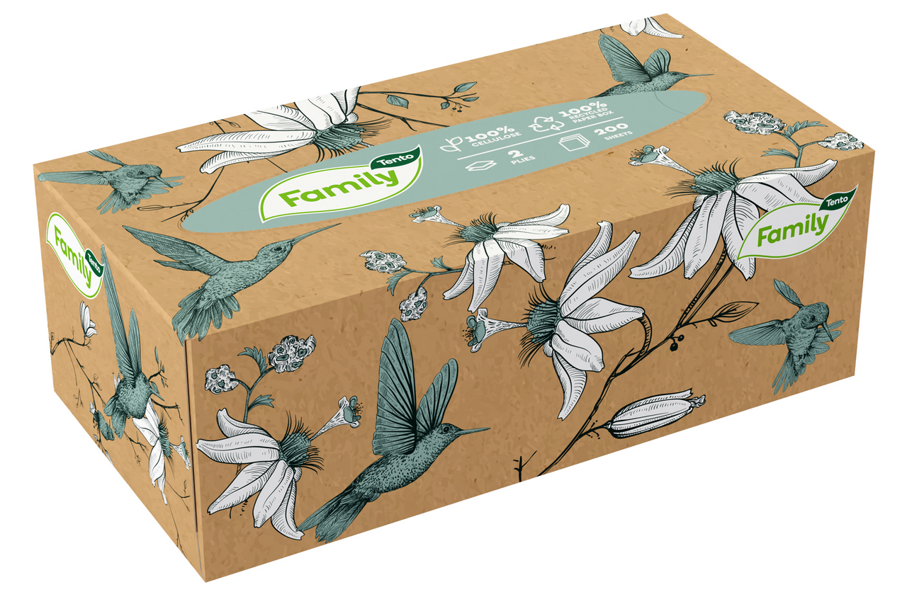 TENTO Family Kozmetické utierky big box 2-vrstvové 200 ks