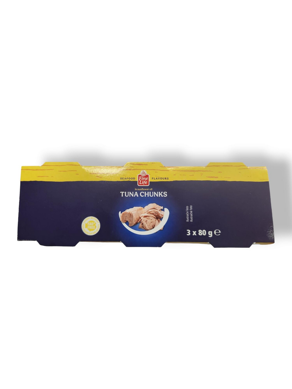 Fine Life Tuniak kúsky v slnečnicovom oleji 3 x 80 g
