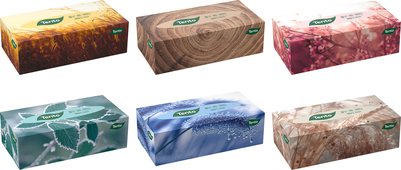 TENTO Kozmetické utierky 3-vrstvové 90 ks