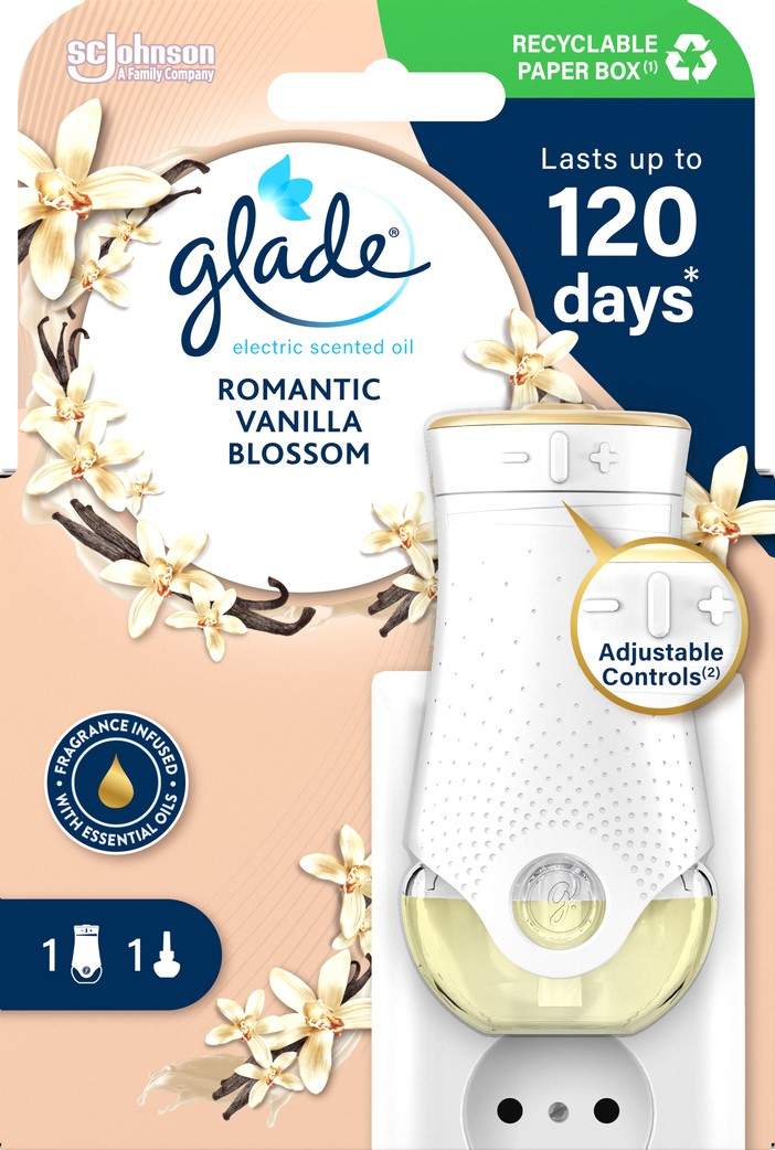glade Vanilla Blossom elektrický osviežovač vzduchu + náplň 1 ks