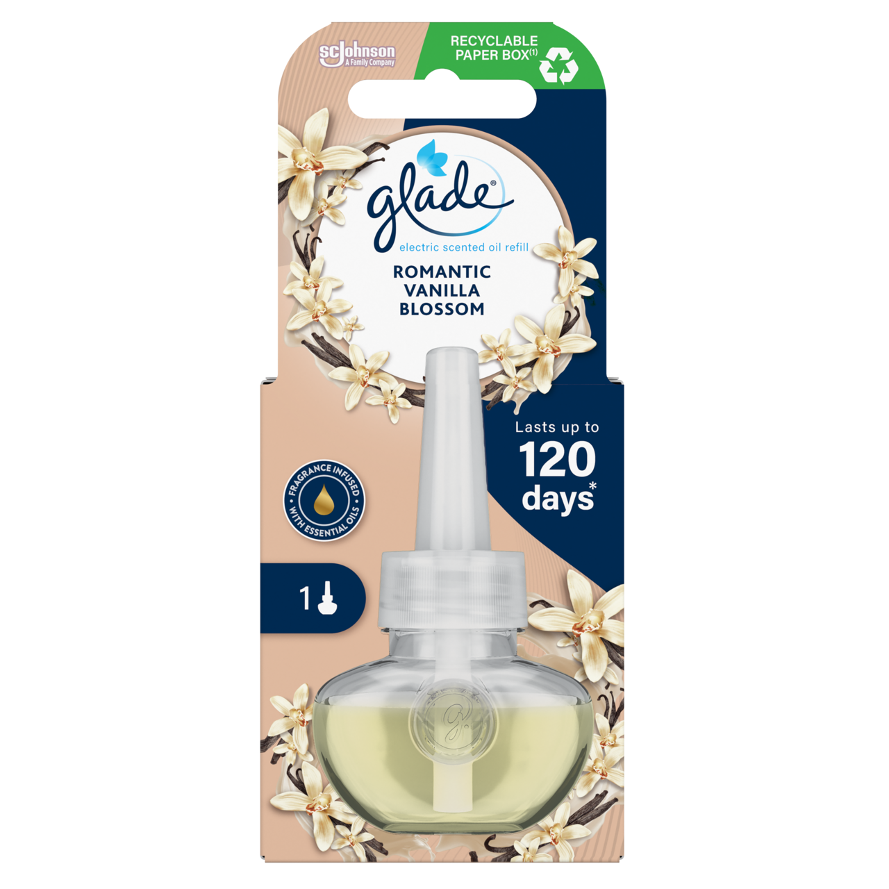 glade Vanilla Blossom náhradná náplň do elektrického prístroja 20 ml