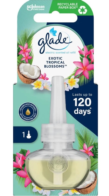 glade Tropical Blossoms náhradná náplň do elektrického prístroja 20 ml