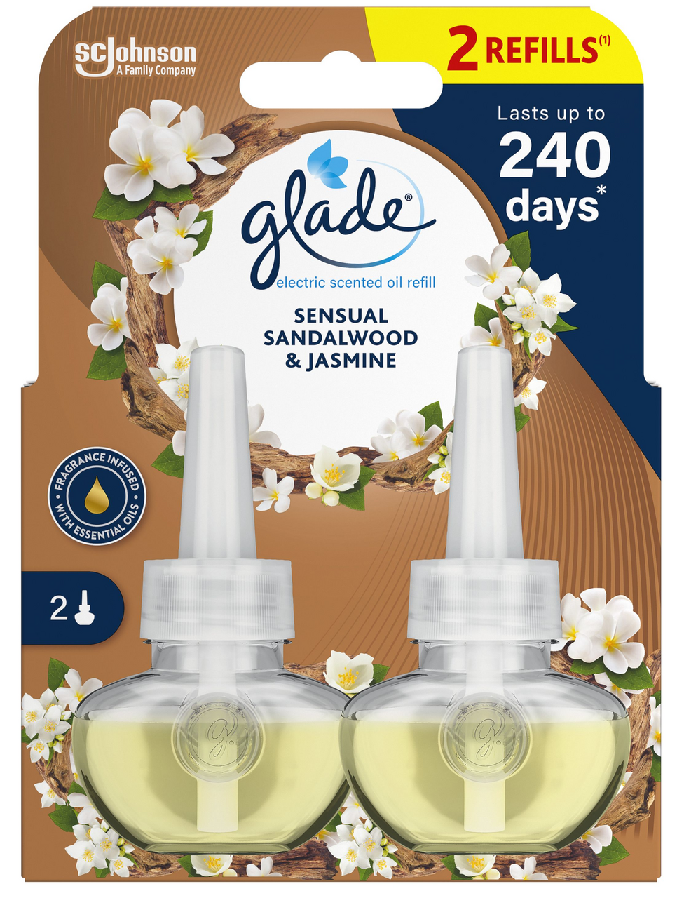 glade Sandalwood Duo náhradná náplň do elektrického prístroja 2x 20 ml