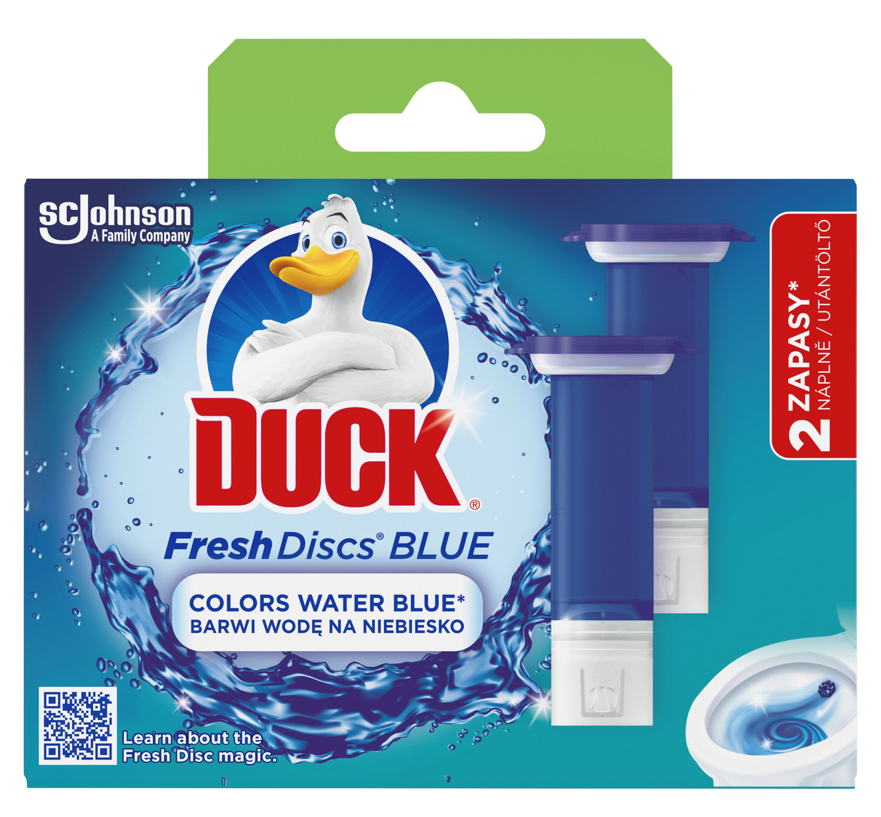 Duck Fresh Discs čistič WC náhradná náplň blue 2x 36 ml