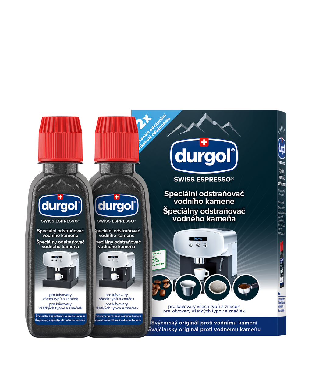 DURGOL Swiss Espresso odvápňovač 2 x 125 ml