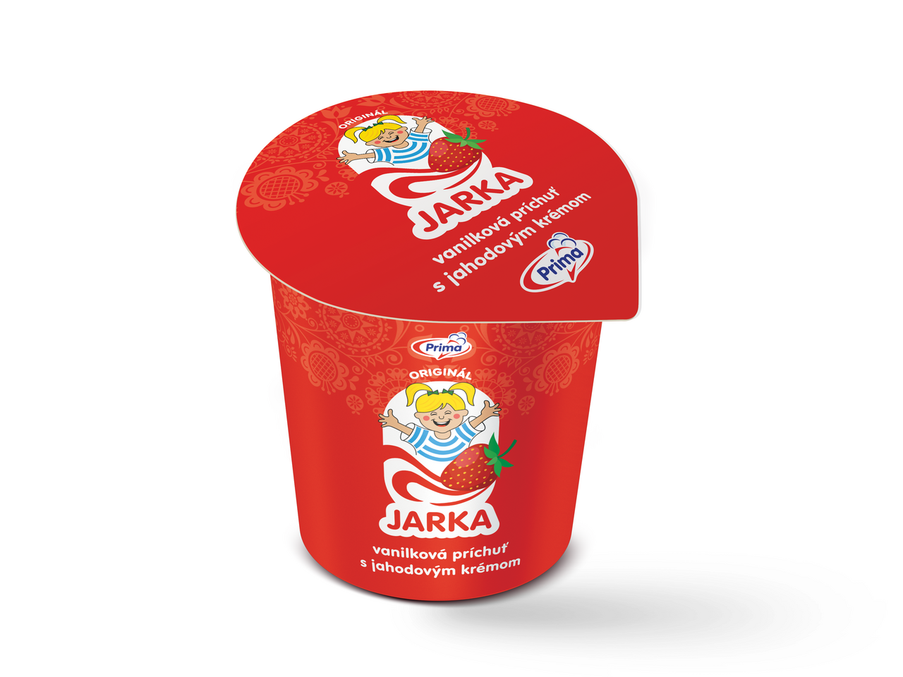 Prima JARKA Zmrzlina vanilková s jahodovým krémom mraz. 350 ml