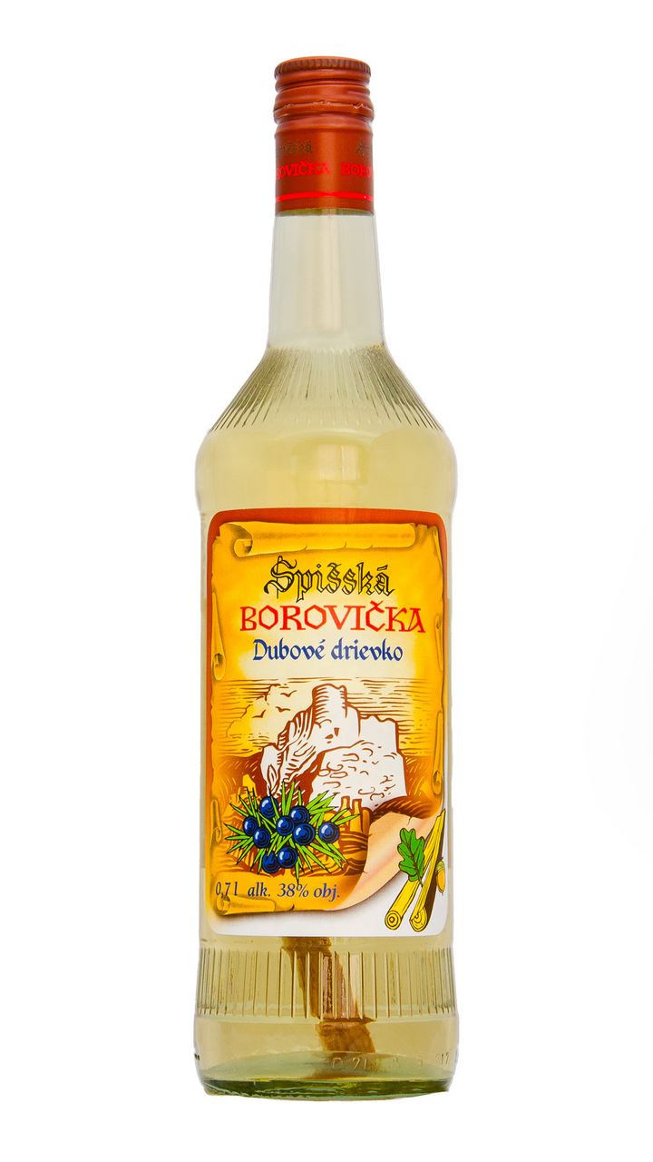 FRUCONA Spišská borovička dubové drievko 38% 700 ml