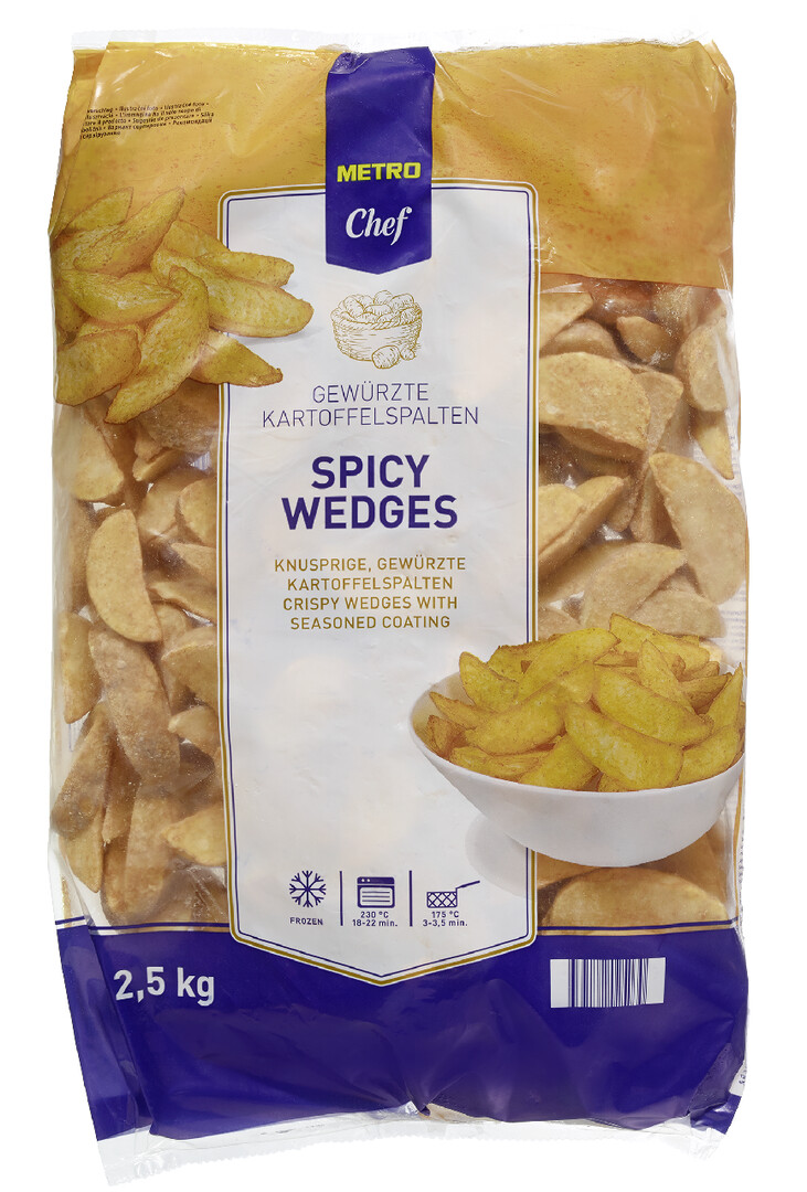 METRO Chef Spicy Wedges mraz. 2,5 kg