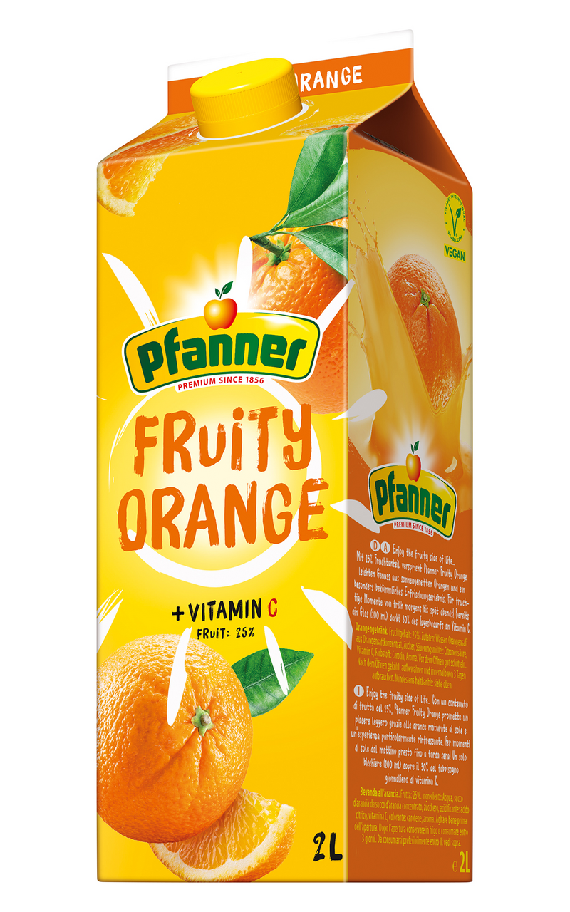 Pfanner Fruity nektár pomaranč 25 % 6 x 2 l