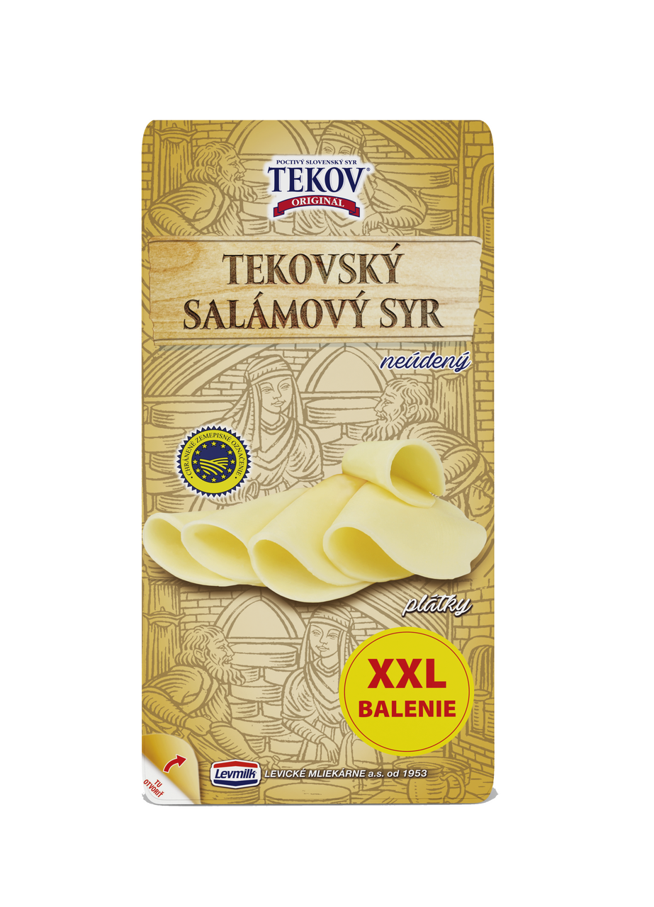 TEKOV Tekovský salámový syr neúdený plátky chlad. 500 g