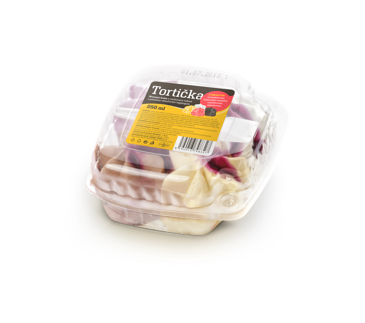 Tortička mrazený krém mraz. 250 ml