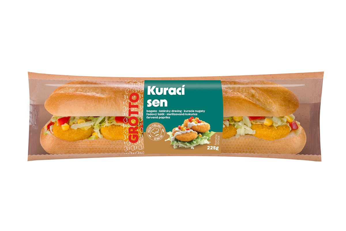 GROTTO Bageta kurací sen chlad. 225 g