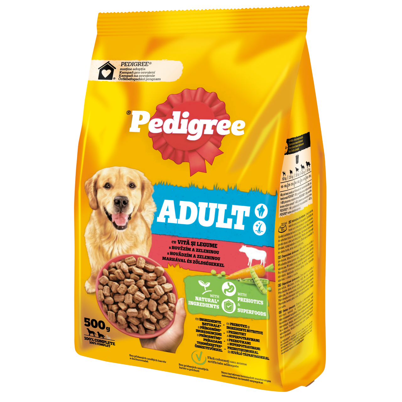 Pedigree Adult Granuly s hovädzím mäsom a zeleninou 500 g