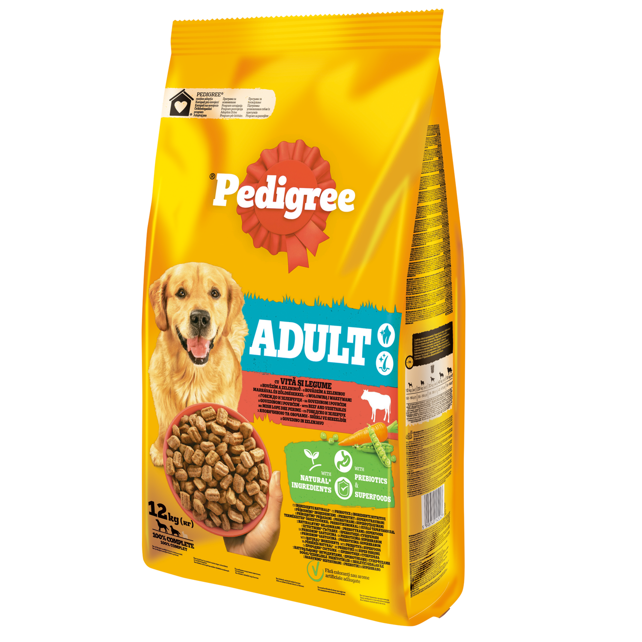 Pedigree Adult Granuly s hovädzím mäsom a zeleninou 12 kg