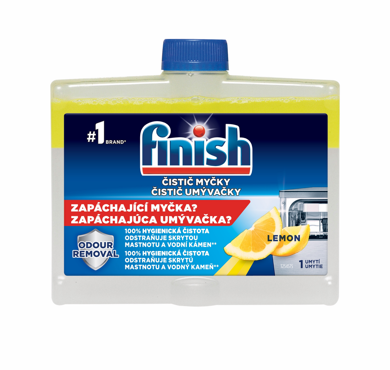 finish Lemon čistič umývačky riadu 250 ml