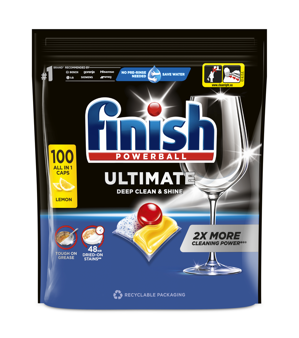 finish Ultimate Lemon tablety do umývačky riadu 100 ks