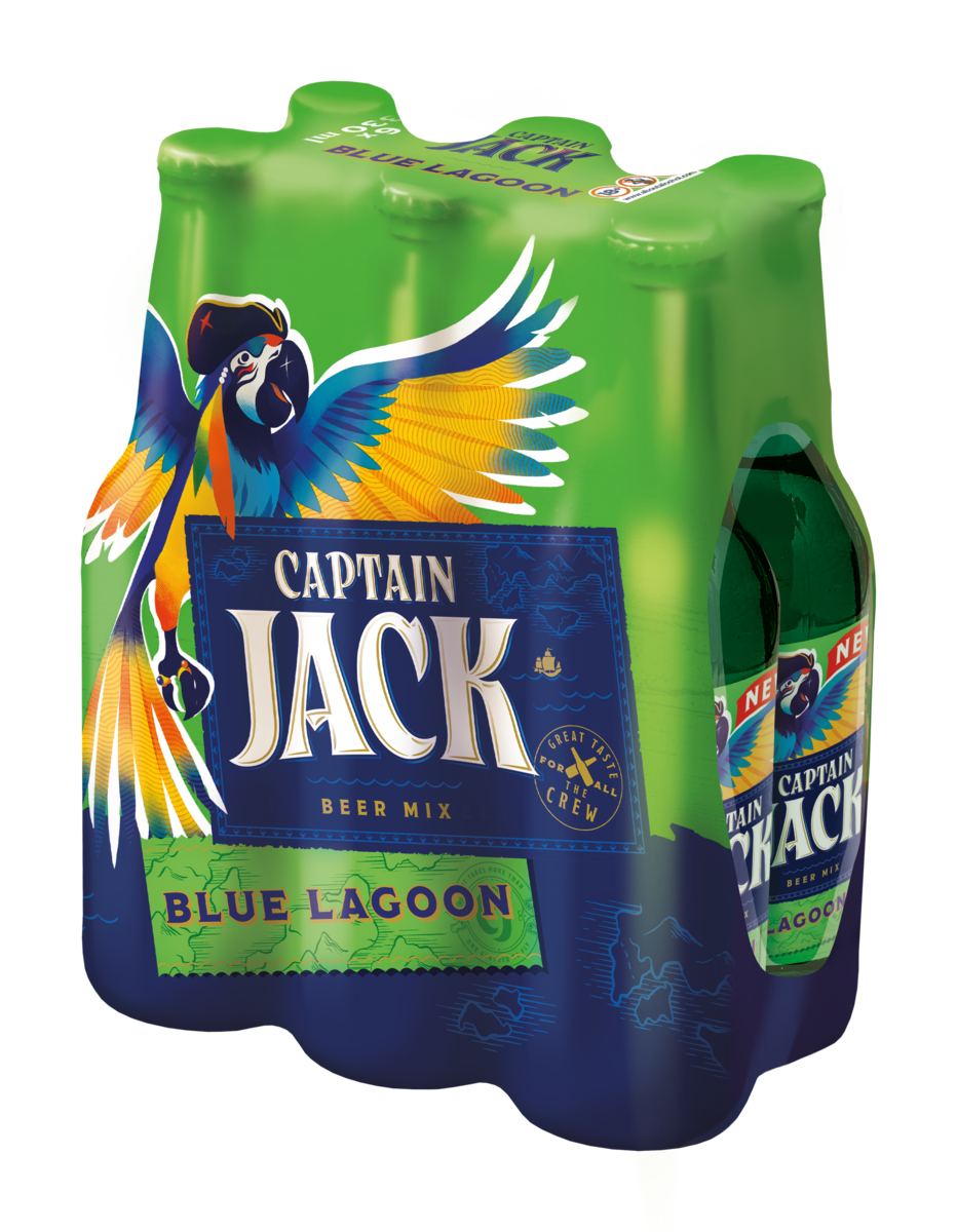 CAPTAIN JACK Blue Lagoon alkoholický nápoj 24 x 330 ml SKLO