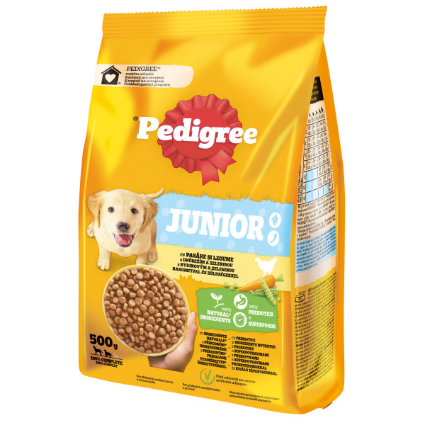 Pedigree Junior Granuly s hydinovým mäsom a zeleninou 500 g