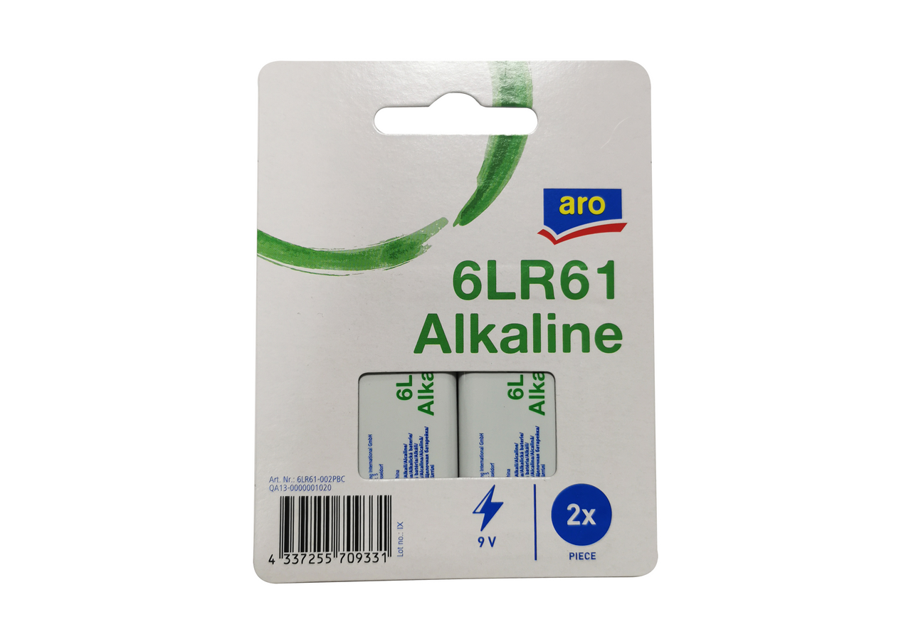 aro Batérie 9V 6LR61 alkalické 2 ks