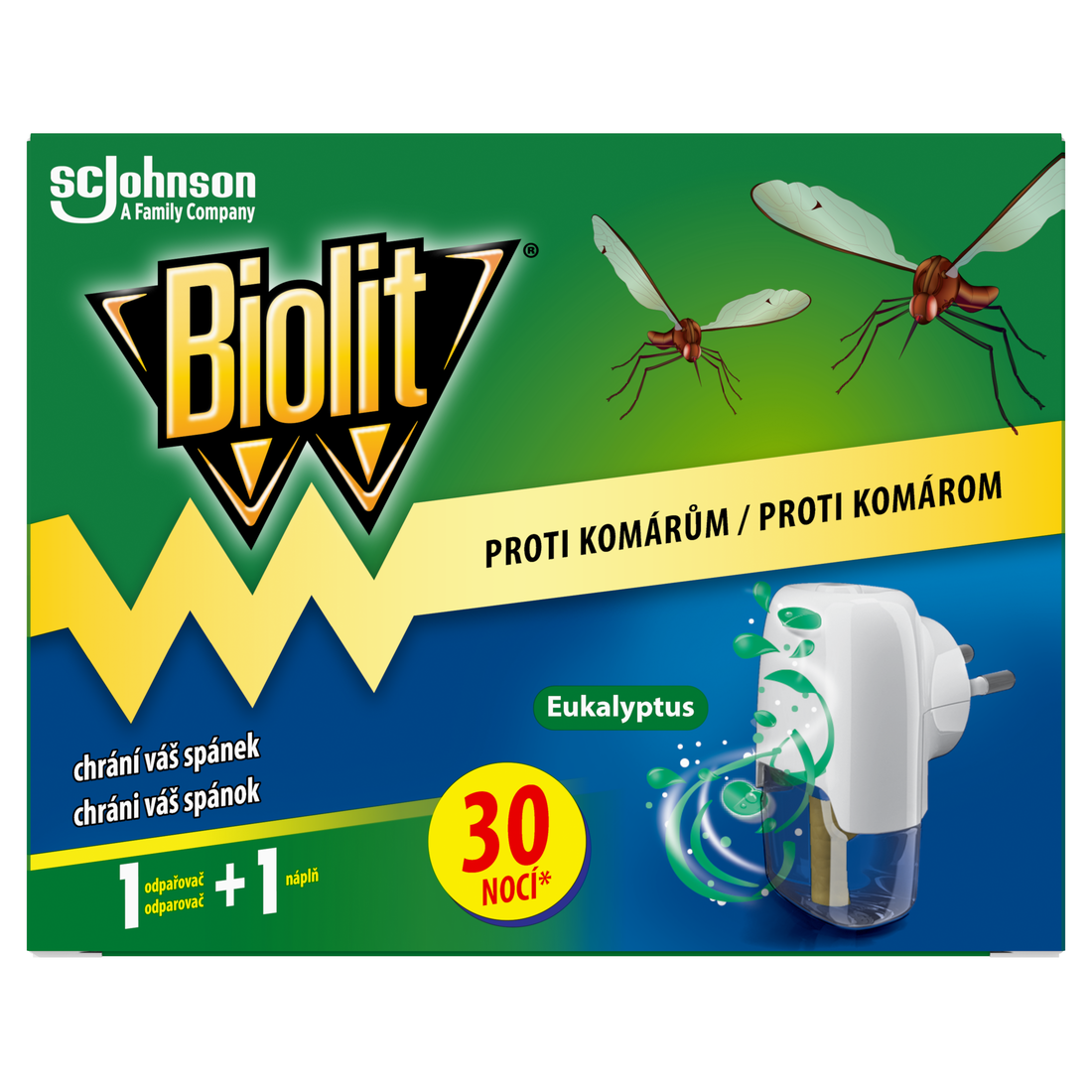 Biolit Elektrický strojček proti komárom eukalyptus 1 ks
