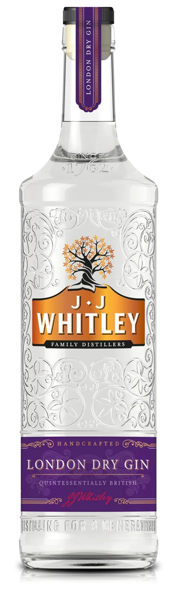 J.J WHITLEY London dry gin 38% 700 ml