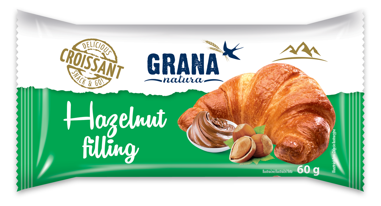 GRANA Croissant lieskový oriešok 60 g