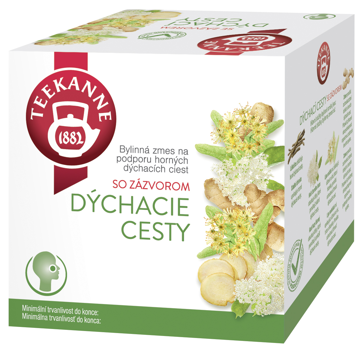 TEEKANNE Hrdlo a dýchacie cesty so zázvorom funkčný čaj 20 g