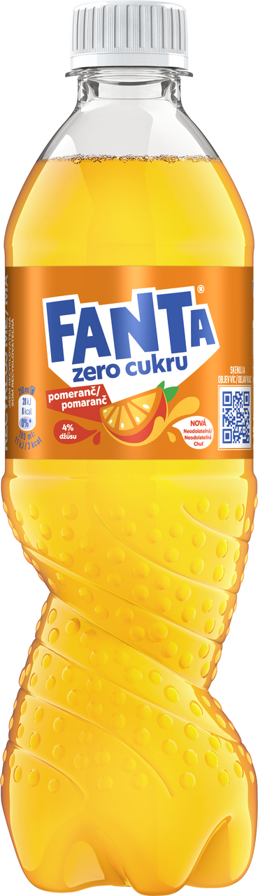 FANTA Zero Orange sýtený nápoj 12 x 500 ml vratná PET fľaša