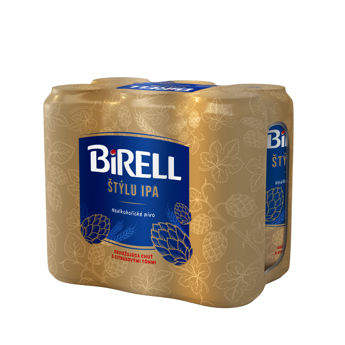 BIRELL IPA pivo nealkoholické 6 x 500 ml vratná plechovka