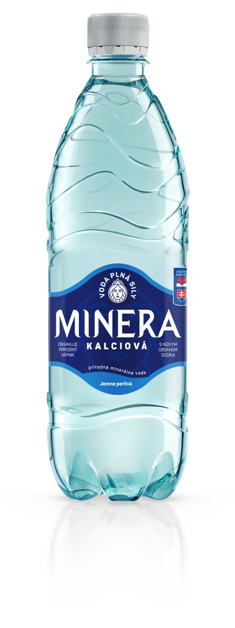 MINERA Kalciová prírodná minerálna voda jemne perlivá 12 x 500 ml vratná PET fľaša
