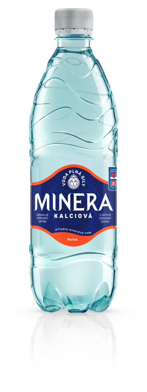 MINERA Kalciová prírodná minerálna voda perlivá 12 x 500 ml vratná PET fľaša