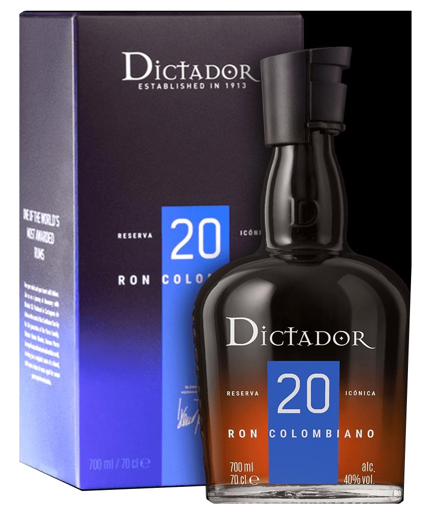 DICTADOR 20 y.o. 40% rum 700 ml darčekové balenie
