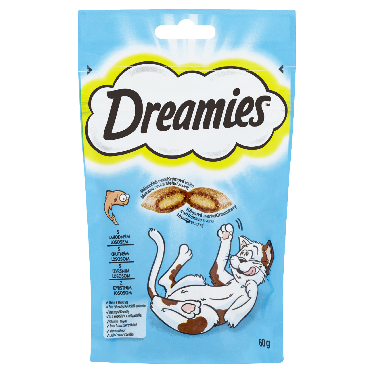 Dreamies Pochúťka pre mačky s lososom 60 g