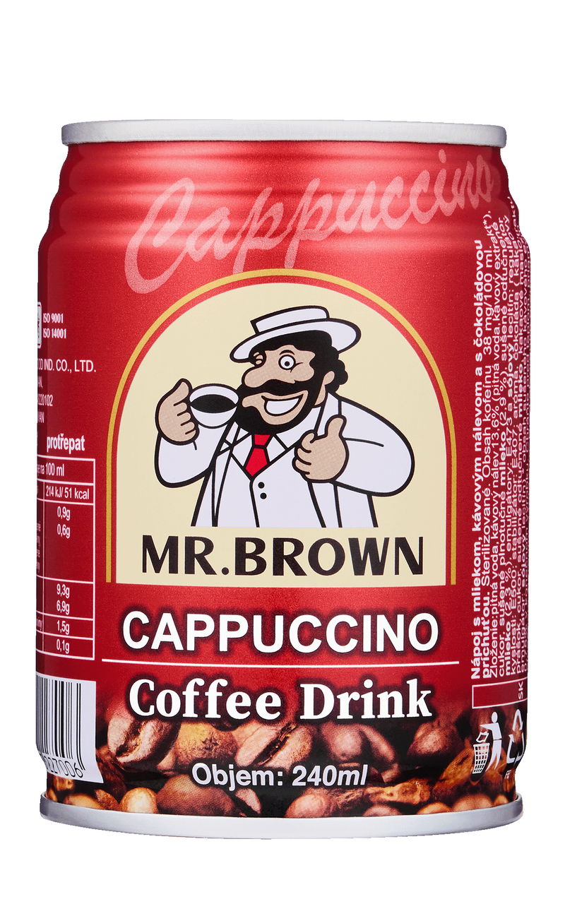 MR.BROWN Cappuccino ľadová káva 24 x 240 ml