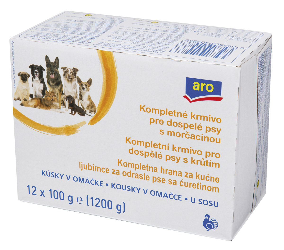 aro Kapsička pre psa s morkou 12 x 100 g
