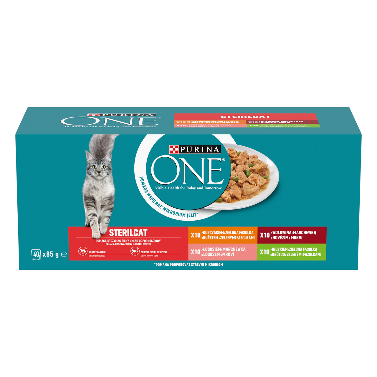 PURINA ONE Sterilcat kapsičky mix 40 x 85 g