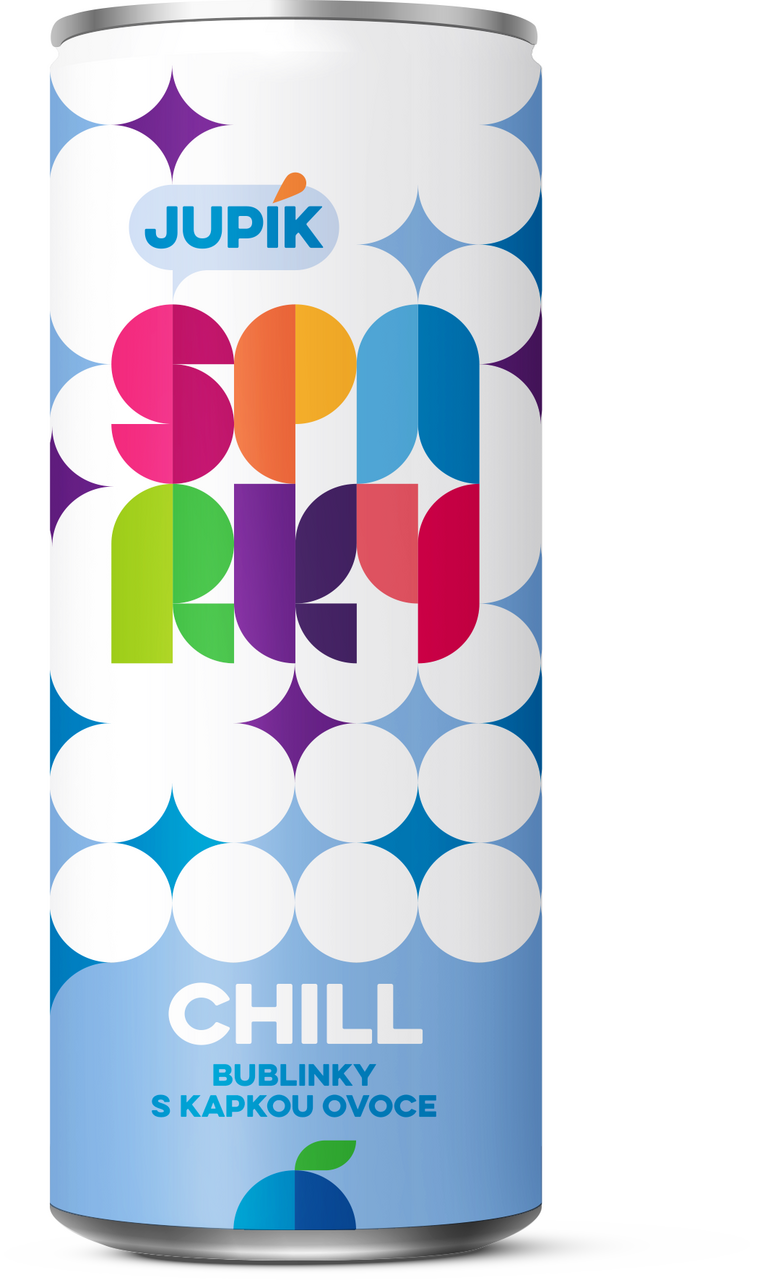 JUPÍK Sparky Chill sýtený nápoj 24 x 330 ml vratná plechovka