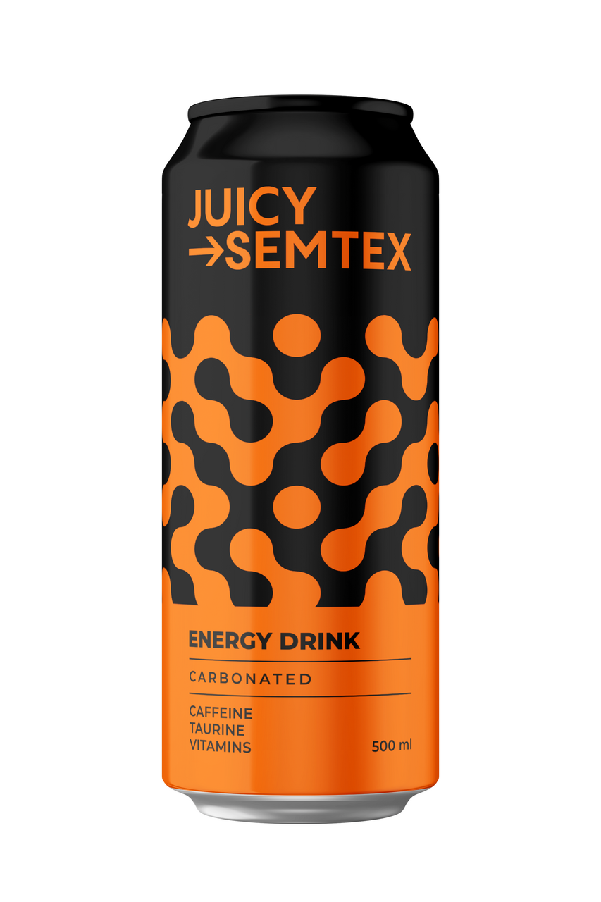 SEMTEX Juicy energetický nápoj 6 x 500 ml vratná plechovka