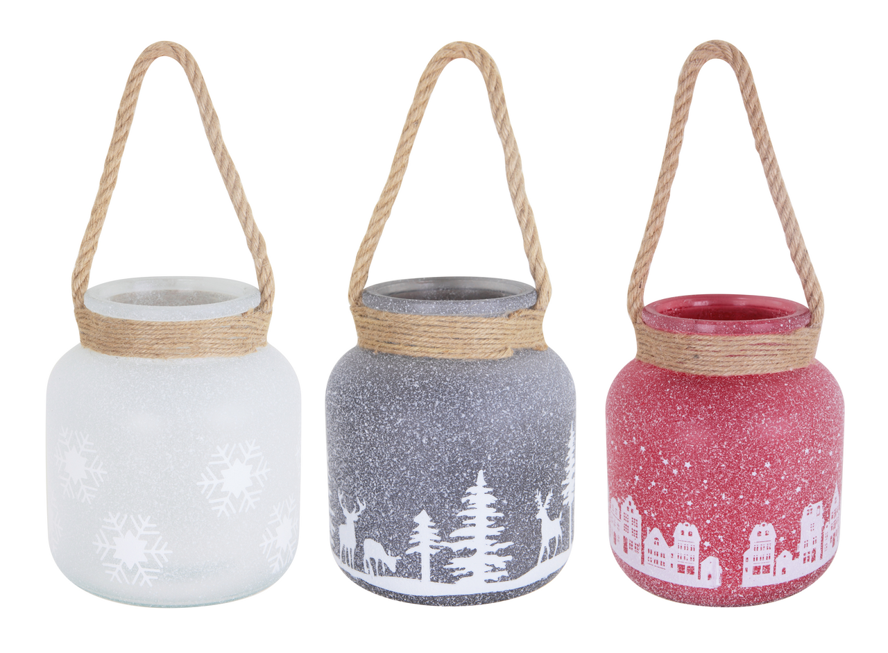 Tarrington House Svietnik sklenený 16 cm 1 ks