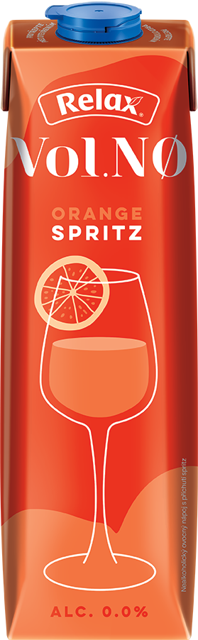 Relax Vol. NO nápoj orange spritz 12 x 1 l tetrapack