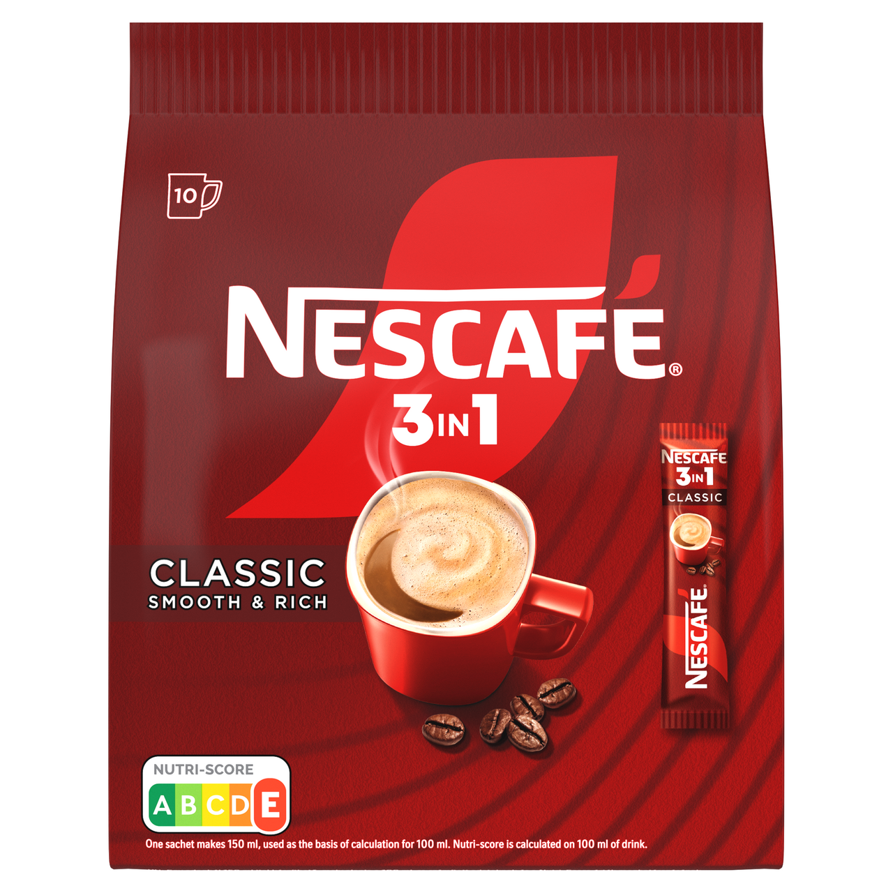 NESCAFÉ 3v1 Classic káva instantná 10 x 16,5 g